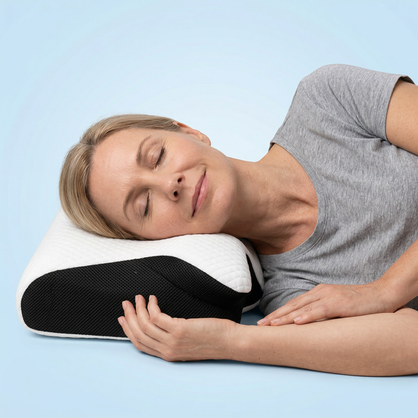Memory-Foam-Nackenkissen mit Schmetterlingsmotiv für Seiten- und Rückenschläfer — orthopädische Unterstützung, komfortable langsame Rückfederung
