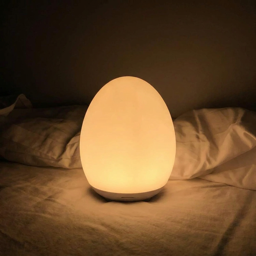 Rechargeable Touch Night Light With RGB And Warm White Dimmable LED Lamp For Baby Room