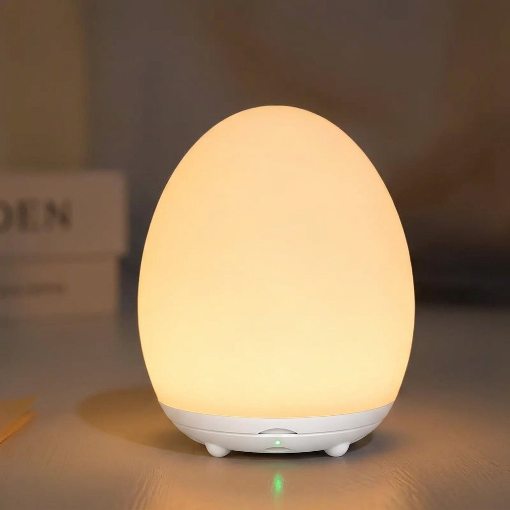 Rechargeable Touch Night Light With RGB And Warm White Dimmable LED Lamp For Baby Room