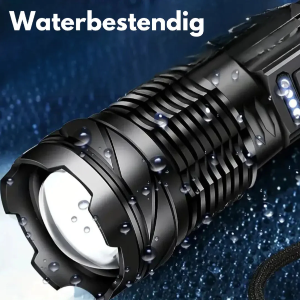 Latarka taktyczna o mocy 5000 lumenów z USB | Ka-mostore