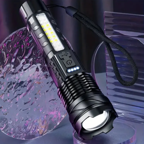 Latarka taktyczna o mocy 5000 lumenów z USB | Ka-mostore