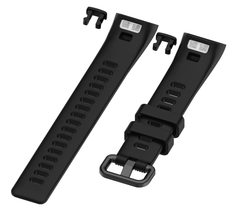 سوار بديل أسود من السيليكون لـ Huawei Band 3/4 Pro