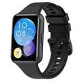 Huawei Watch Fit 2 Replacement Strap — Black Flexible Silicone