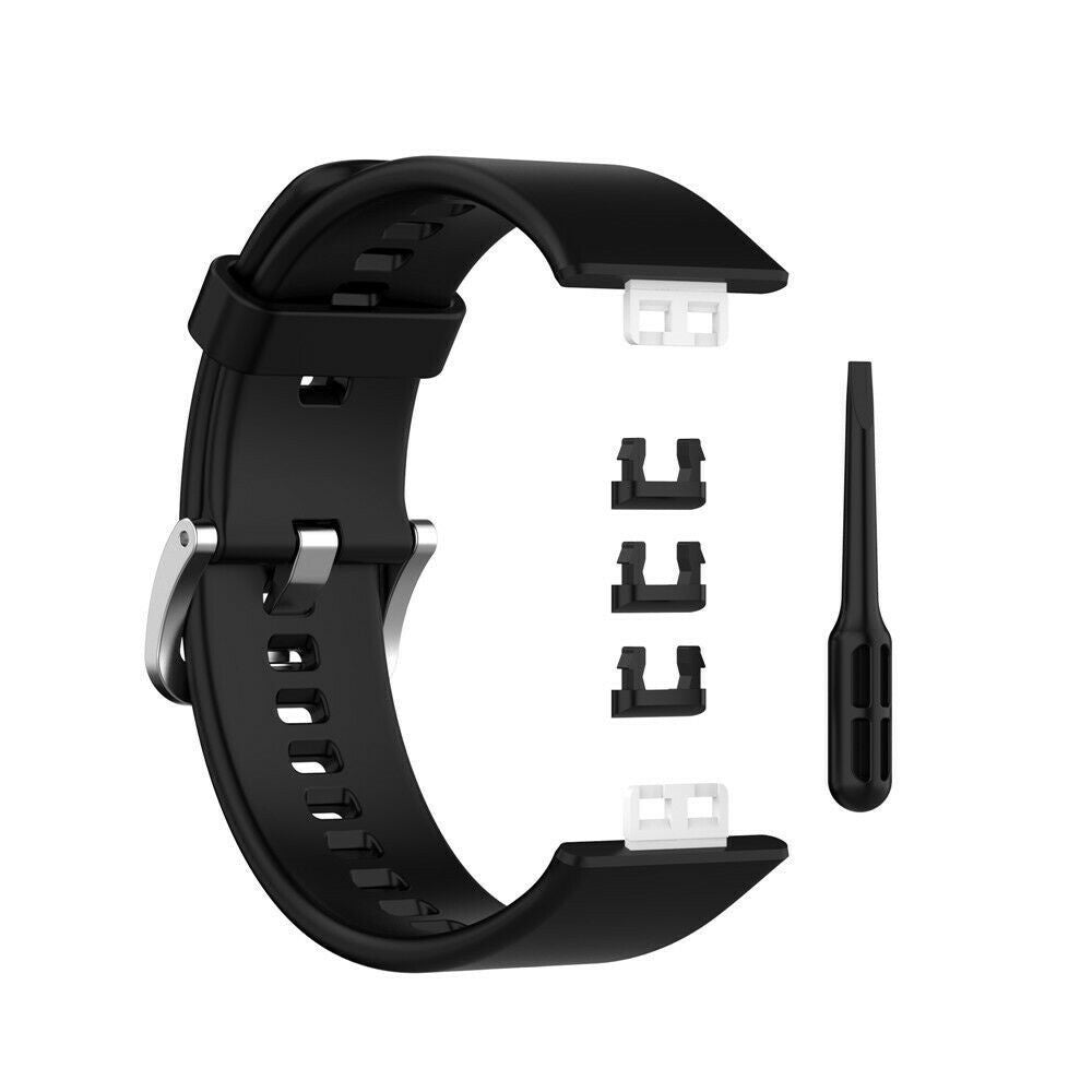 سوار سيليكون أسود لساعة هواوي Watch Fit — خفيف ومرن