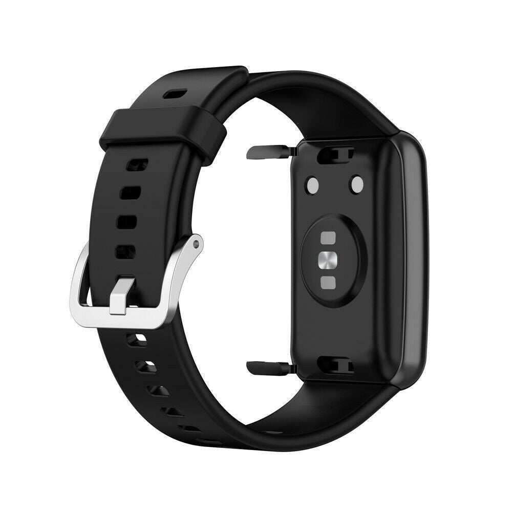 سوار سيليكون أسود لساعة هواوي Watch Fit — خفيف ومرن