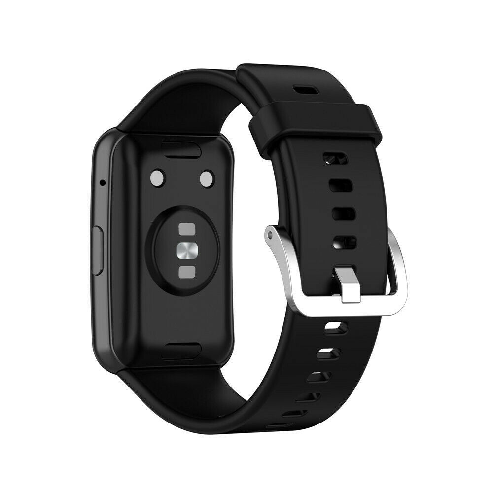 سوار سيليكون أسود لساعة هواوي Watch Fit — خفيف ومرن