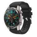 Schwarzes Silikonarmband für die Huawei Watch GT 2 – Metallschnalle