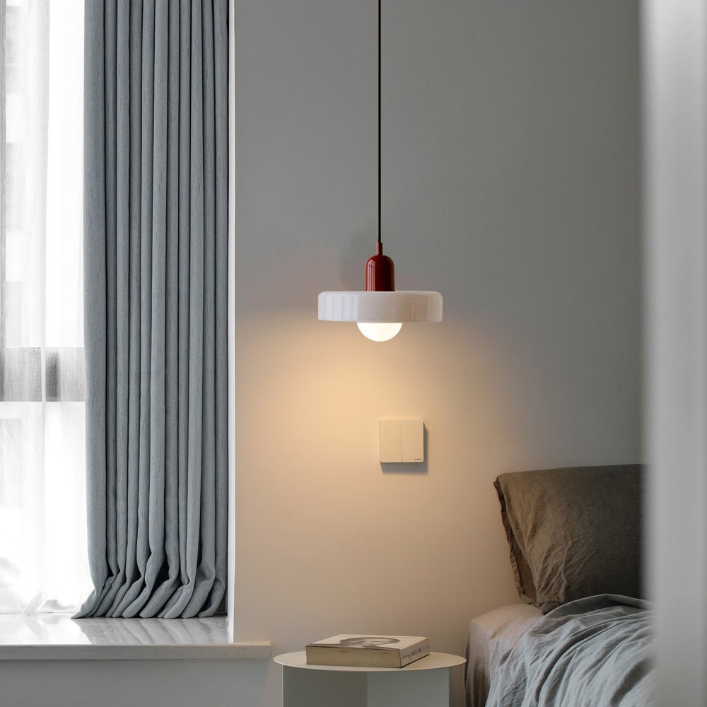 Bauhaus Style Glass Pendant Light For Dining And Living Areas