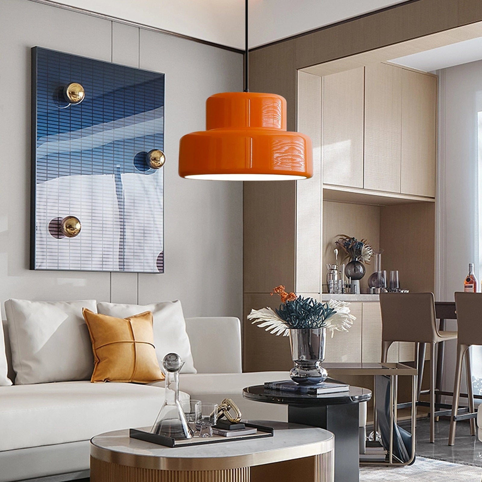 Lumenara Modern Pendant Light For Dining And Living Spaces With Warm Ambience And Soft Glow