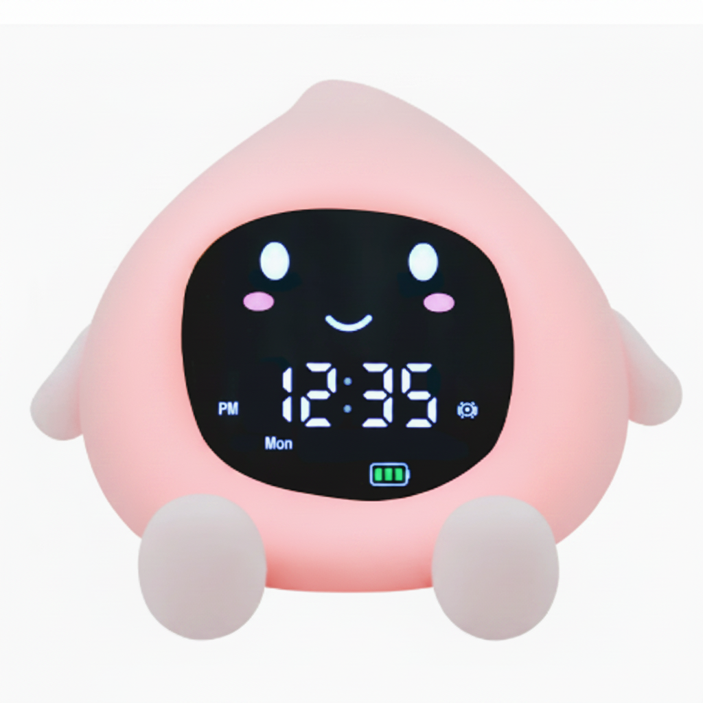 DREAMCLOCK Wecker zum Schlaftraining für Kinder — Sanftes Nachtlicht, kinderfreundliches Design