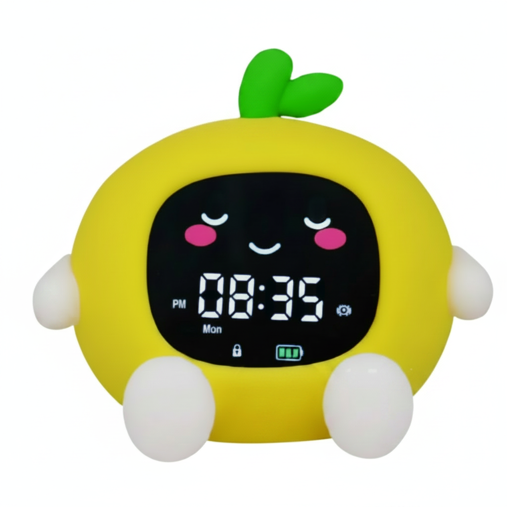 Kids Sleep Training Alarm Clock with Night Light, Child Lock & USB-C Charging 2