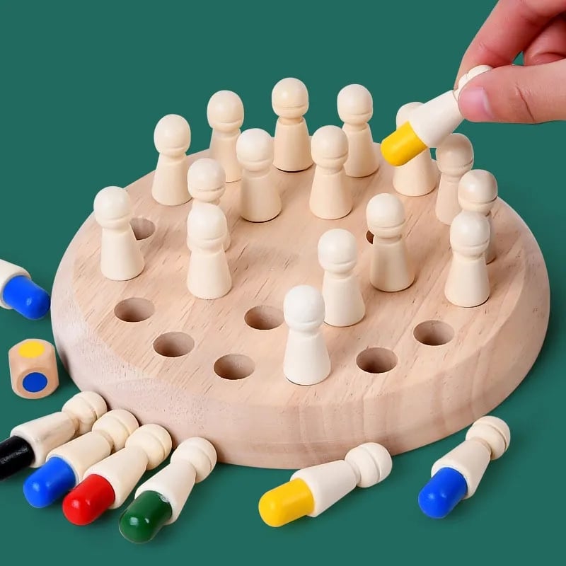 Gioco di memoria in legno LernFreund per bambini dai 3 anni in su — giocattolo educativo per lo sviluppo cognitivo