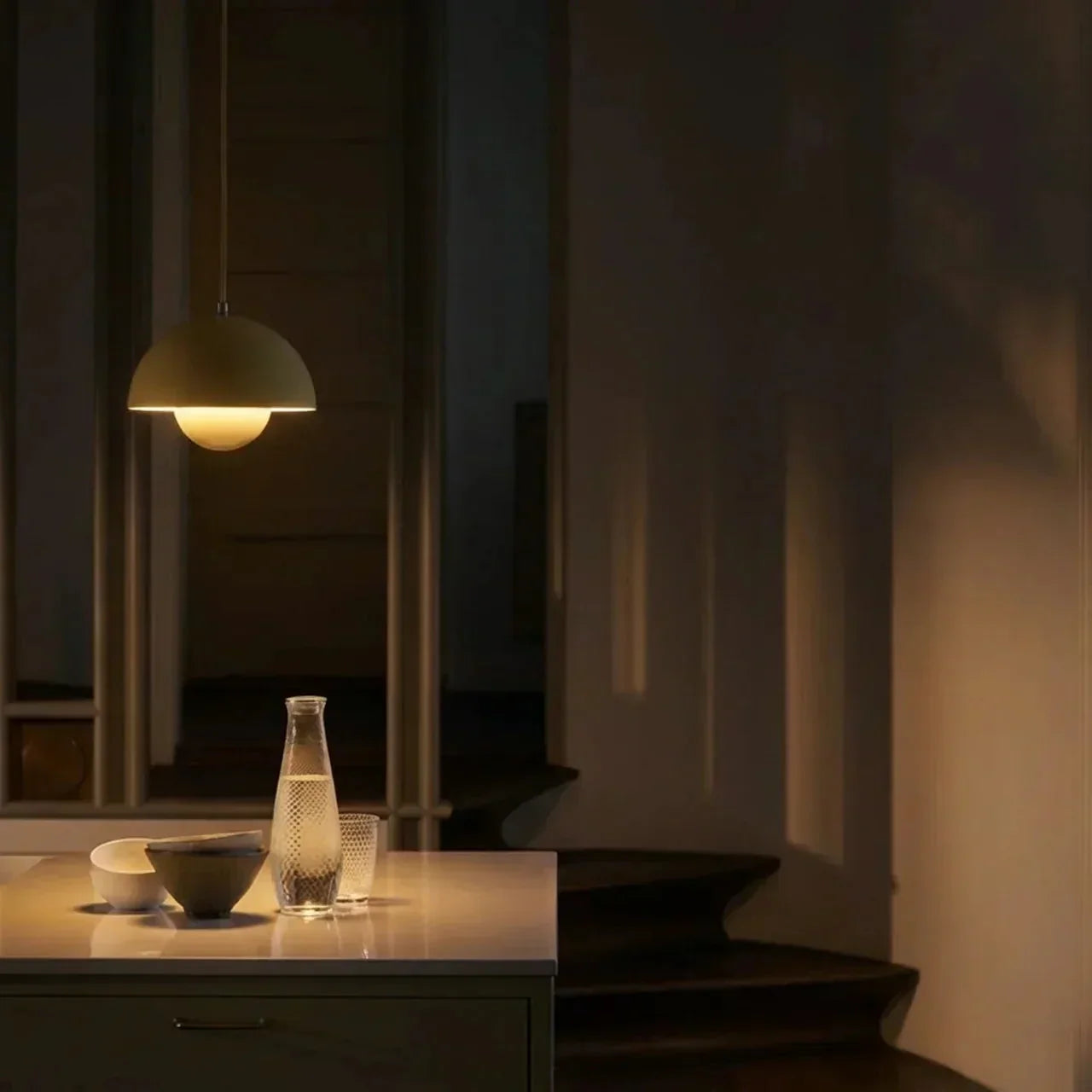 Danish Modern Pendant Light With Soft-Form Design For Contemporary Interiors In Homes
