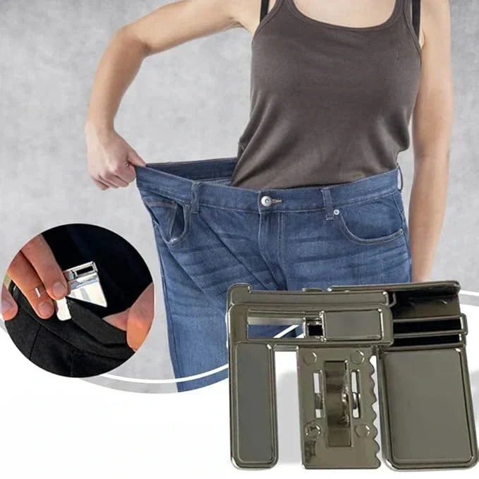 Clip-On Belt Closure With Adjustable Buckle For A Secure Fit In Seconds