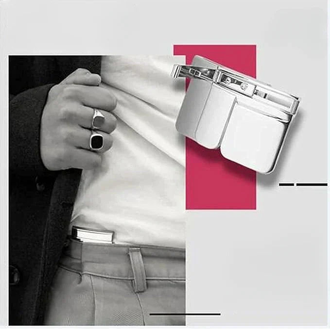 Clip-On Belt Closure With Adjustable Buckle For A Secure Fit In Seconds