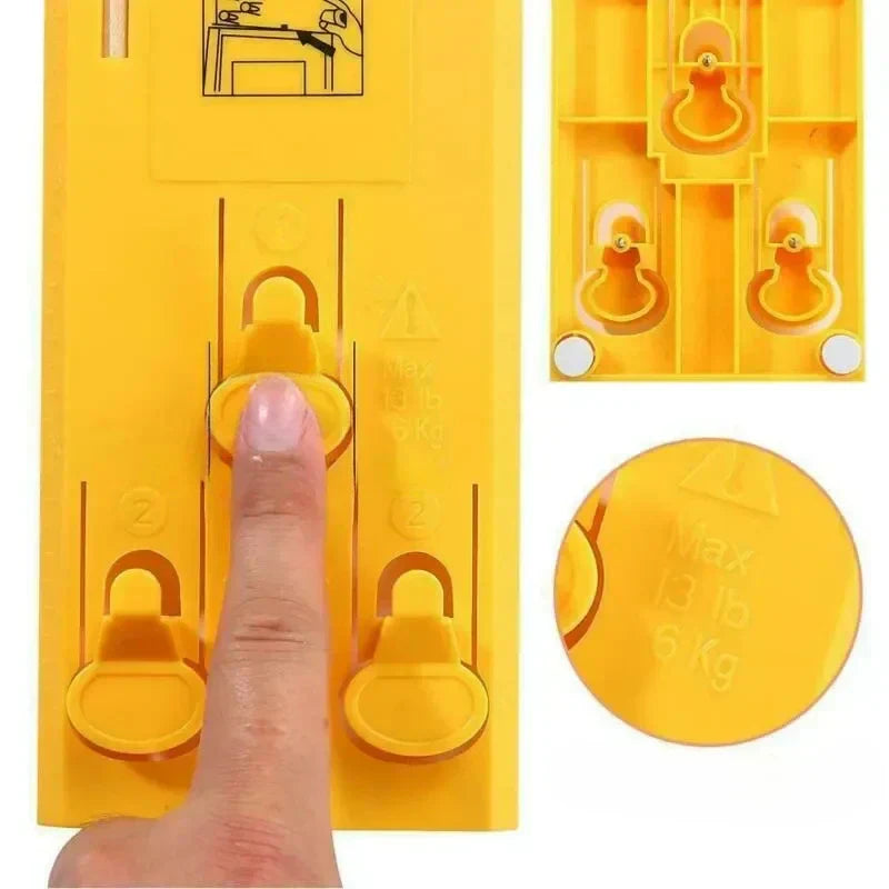 Frame Hanging Aid Tool With Level And Marking System For Precise Wall Alignment