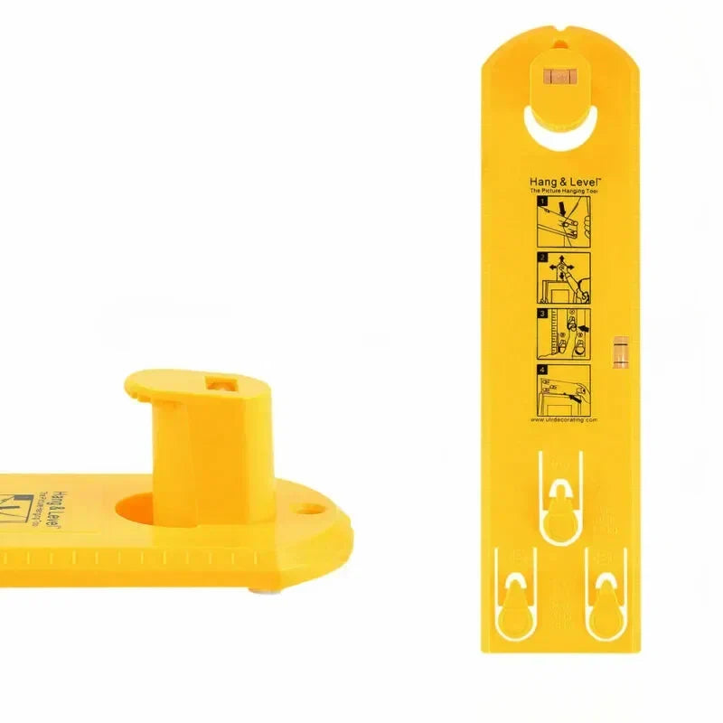 Frame Hanging Aid Tool With Level And Marking System For Precise Wall Alignment