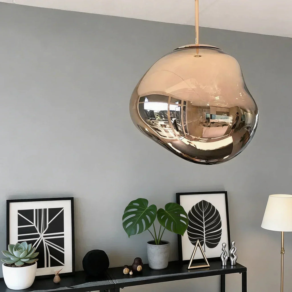 Sculpted Acrylic Shade Pendant Light With Soft Ambient Glow For Modern Interiors