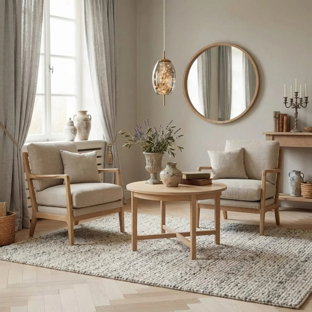 Ceiling Pendant Light With Glass Cylinder And Oval Shade For Ambient Illumination