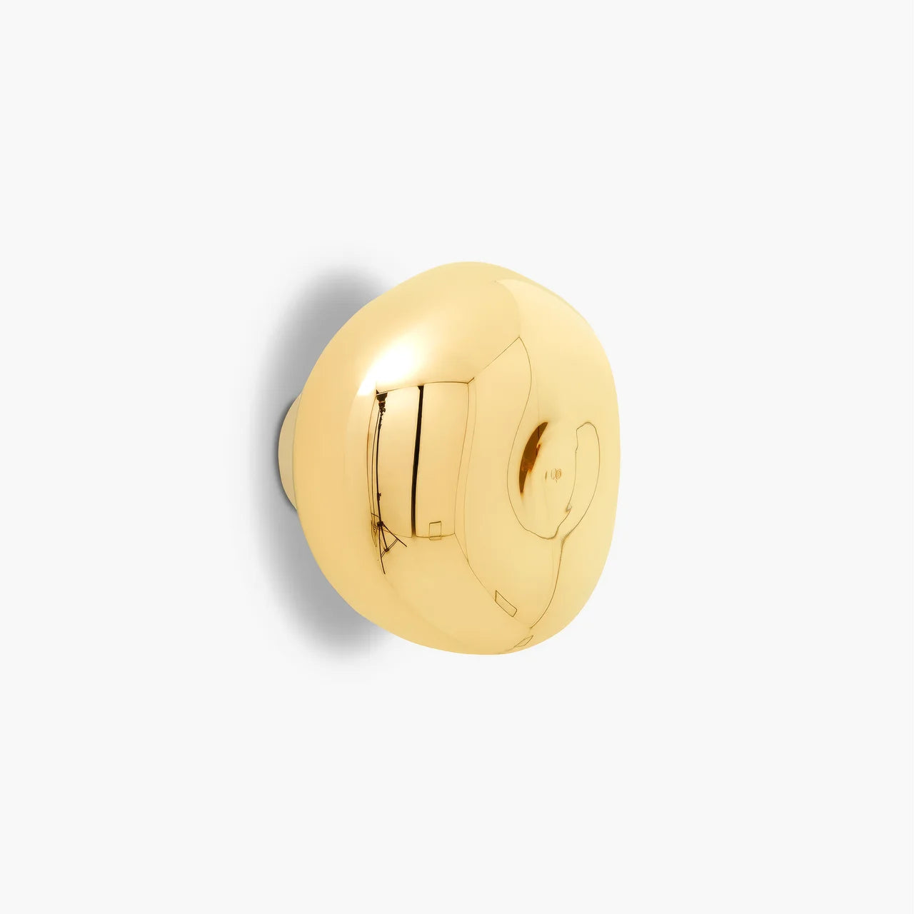 Wall Light With Sculpted Melted Acrylic Shade For Indoor Ambient And Accent Lighting