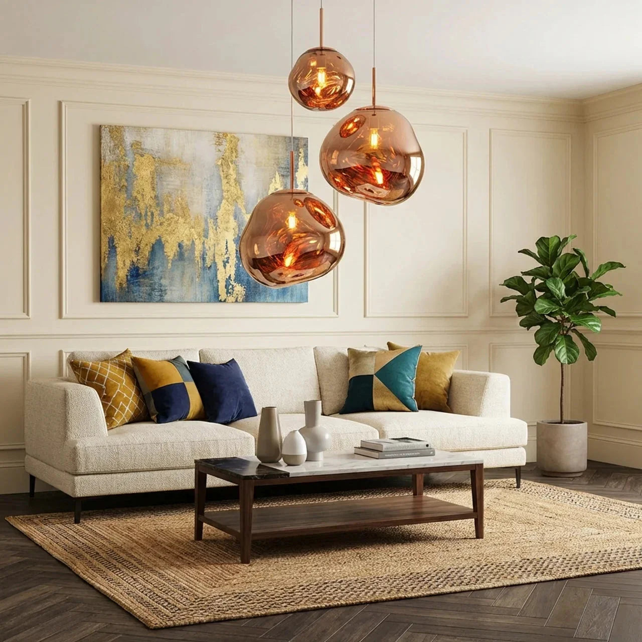 Sculpted Acrylic Shade Pendant Light With Soft Ambient Glow For Modern Interiors