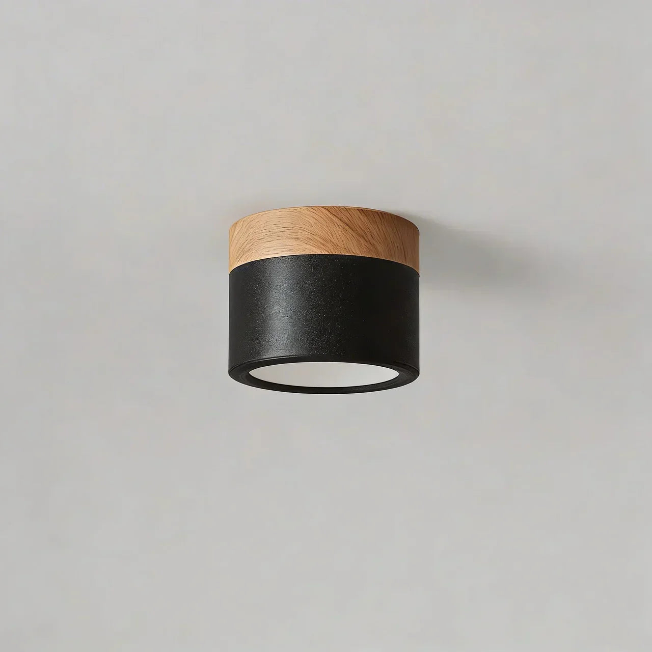 Ceiling Light Fixture Featuring LED In Flush Mount Solid Wood Colour Accent For Modern Homes