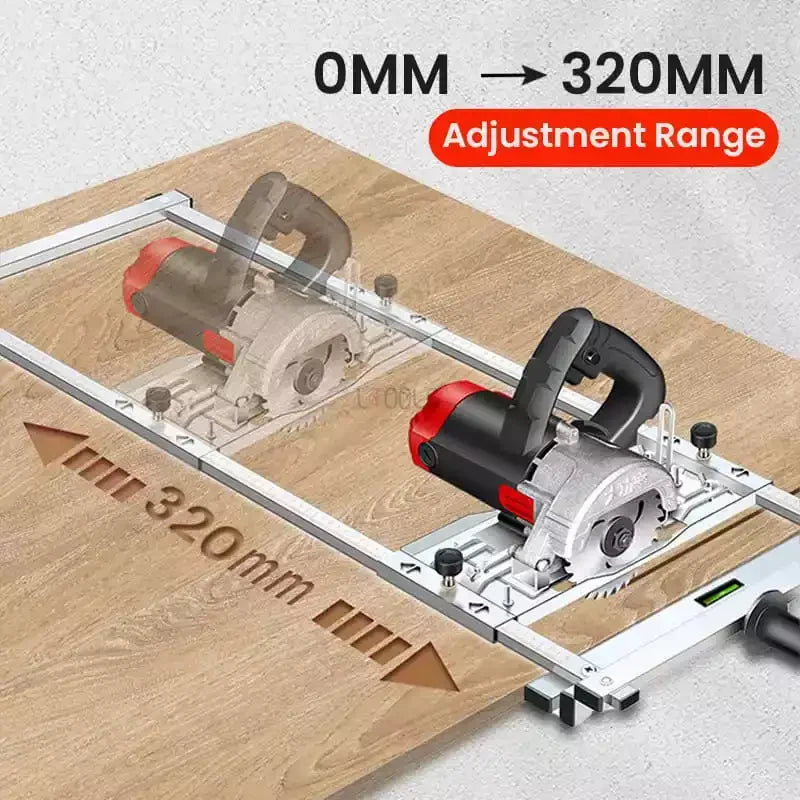 Adjustable Aluminum Circular Saw Guide 0-320mm For Precise Straight Cuts