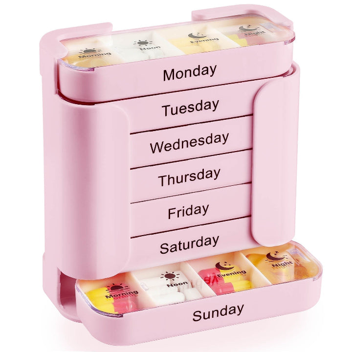 7-Tage Pillenbox mit Tageslabels -    Zorenza