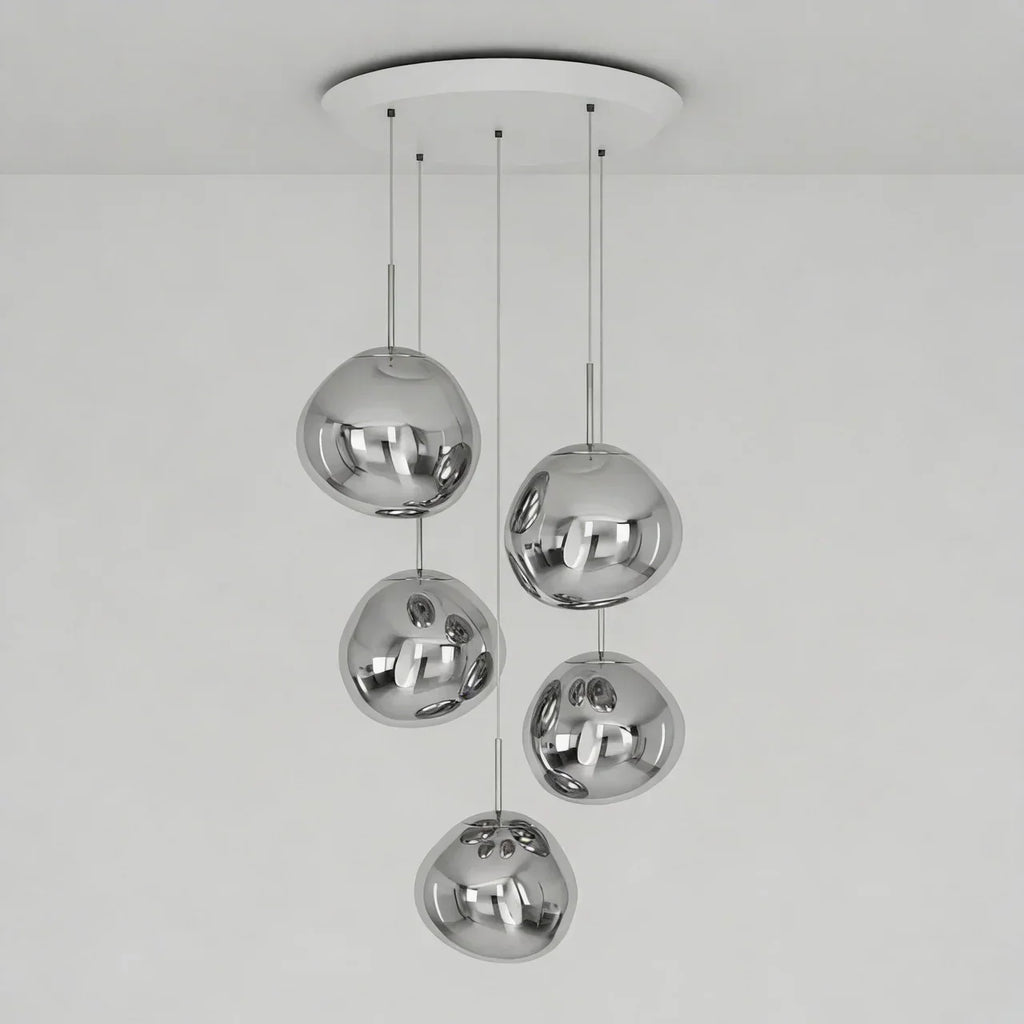 Statement Cluster Pendant Lighting Fixture With Irregular Arrangement For Living Rooms