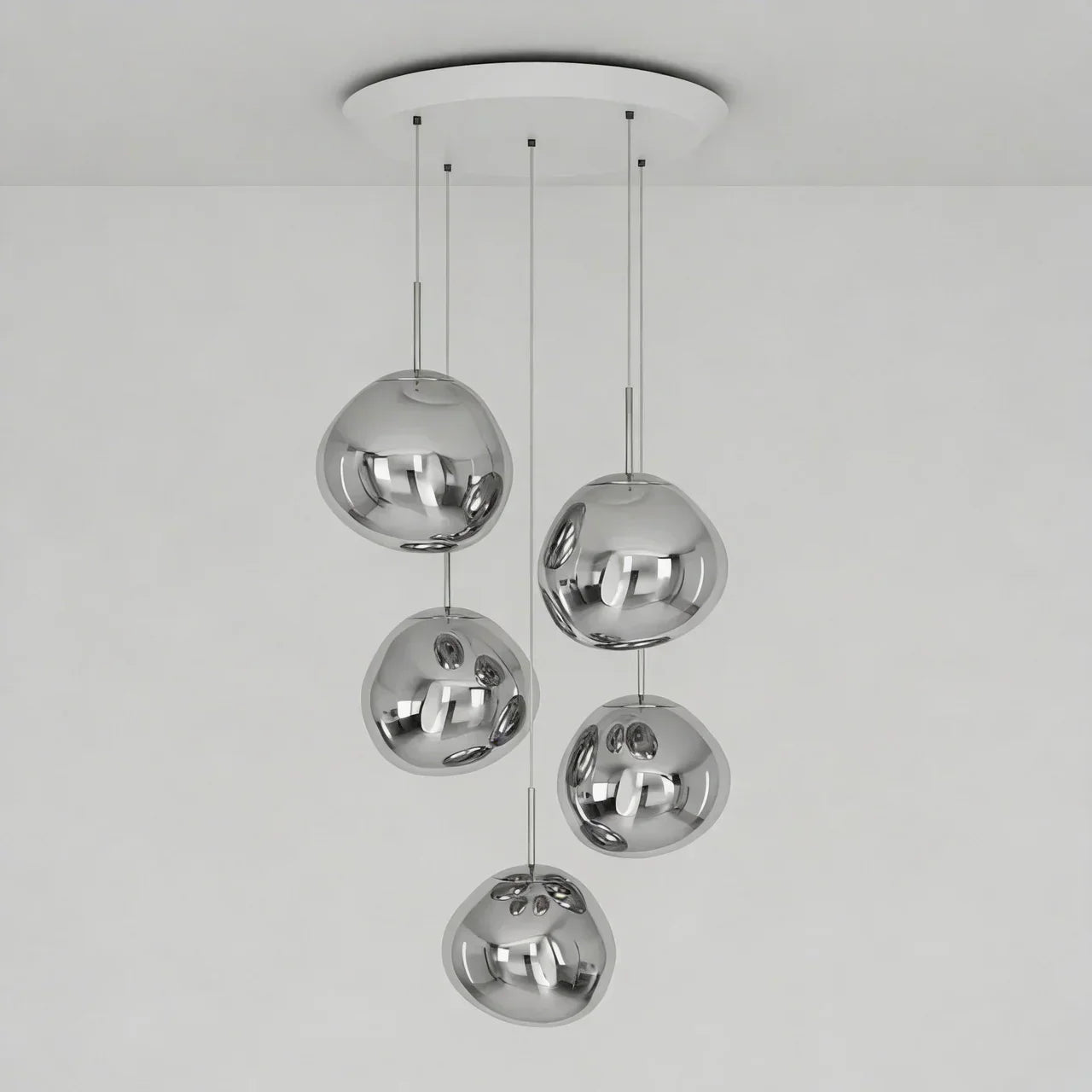 Statement Cluster Pendant Lighting Fixture With Irregular Arrangement For Living Rooms