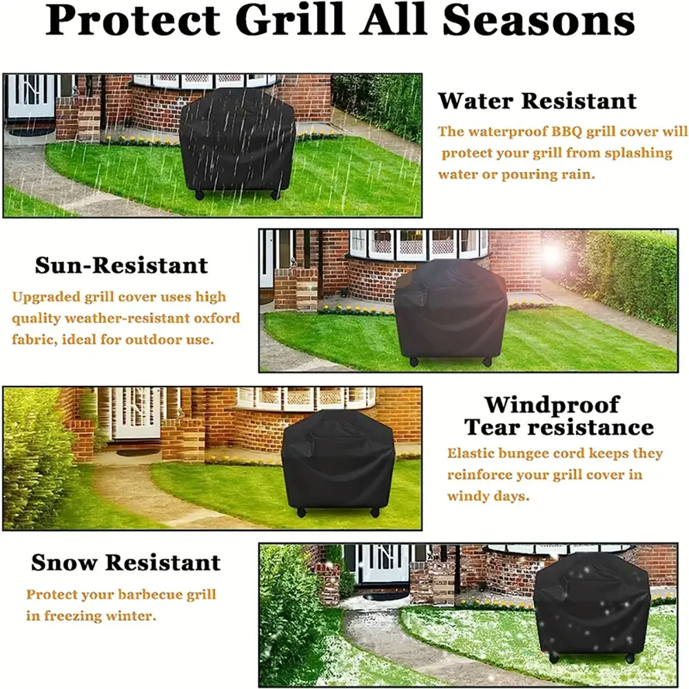 All-Weather Barbecue Cover For Grills, Waterproof And UV-Resistant