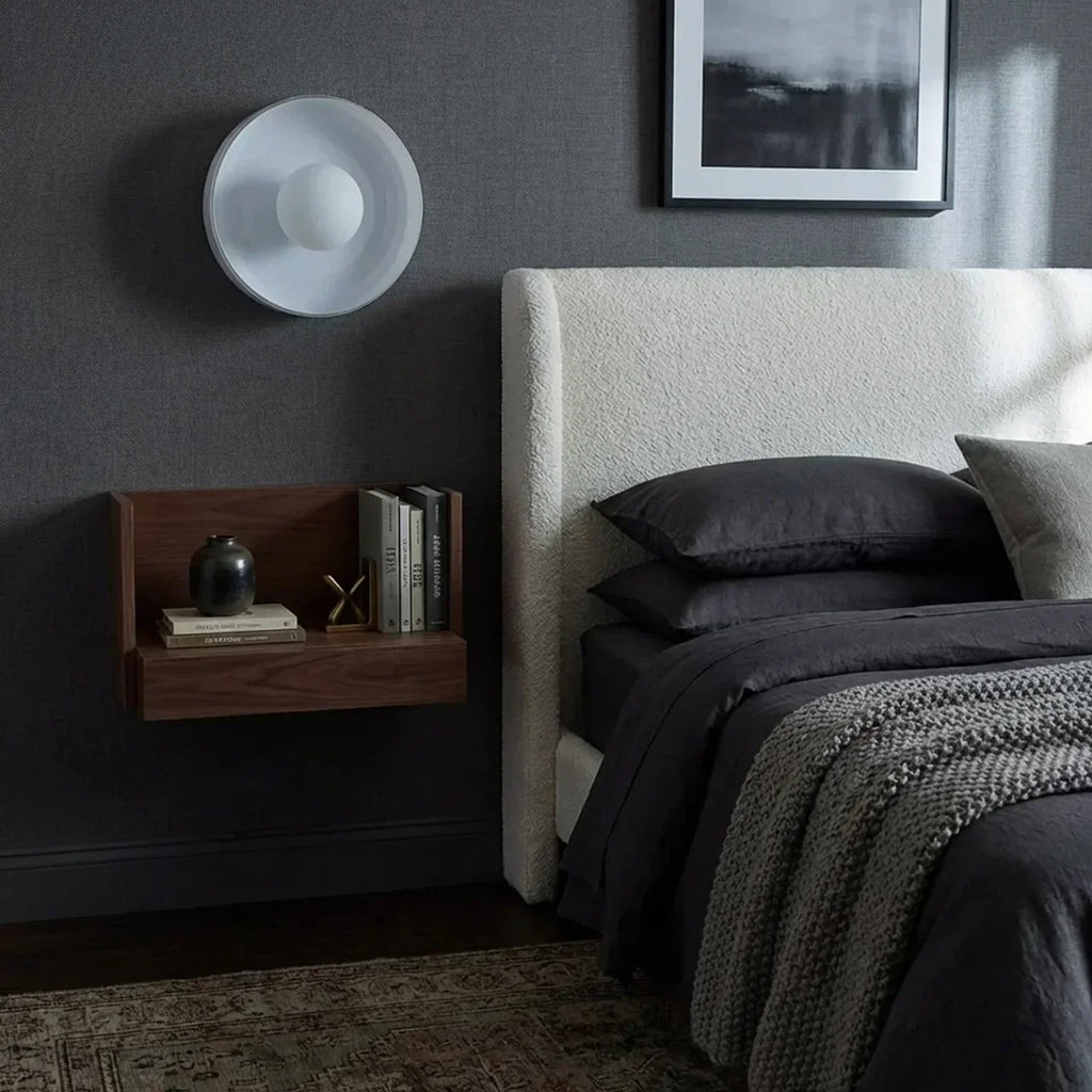 Bauhaus Glass Wall And Ceiling Light For Soft Ambient Illumination And Dual Mounting