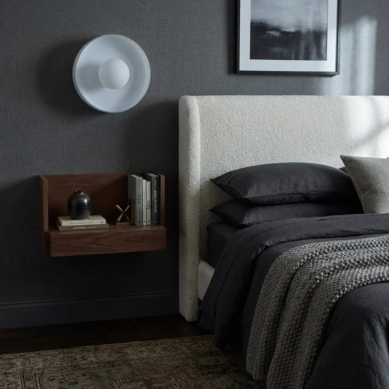 Bauhaus Glass Wall And Ceiling Light For Soft Ambient Illumination And Dual Mounting