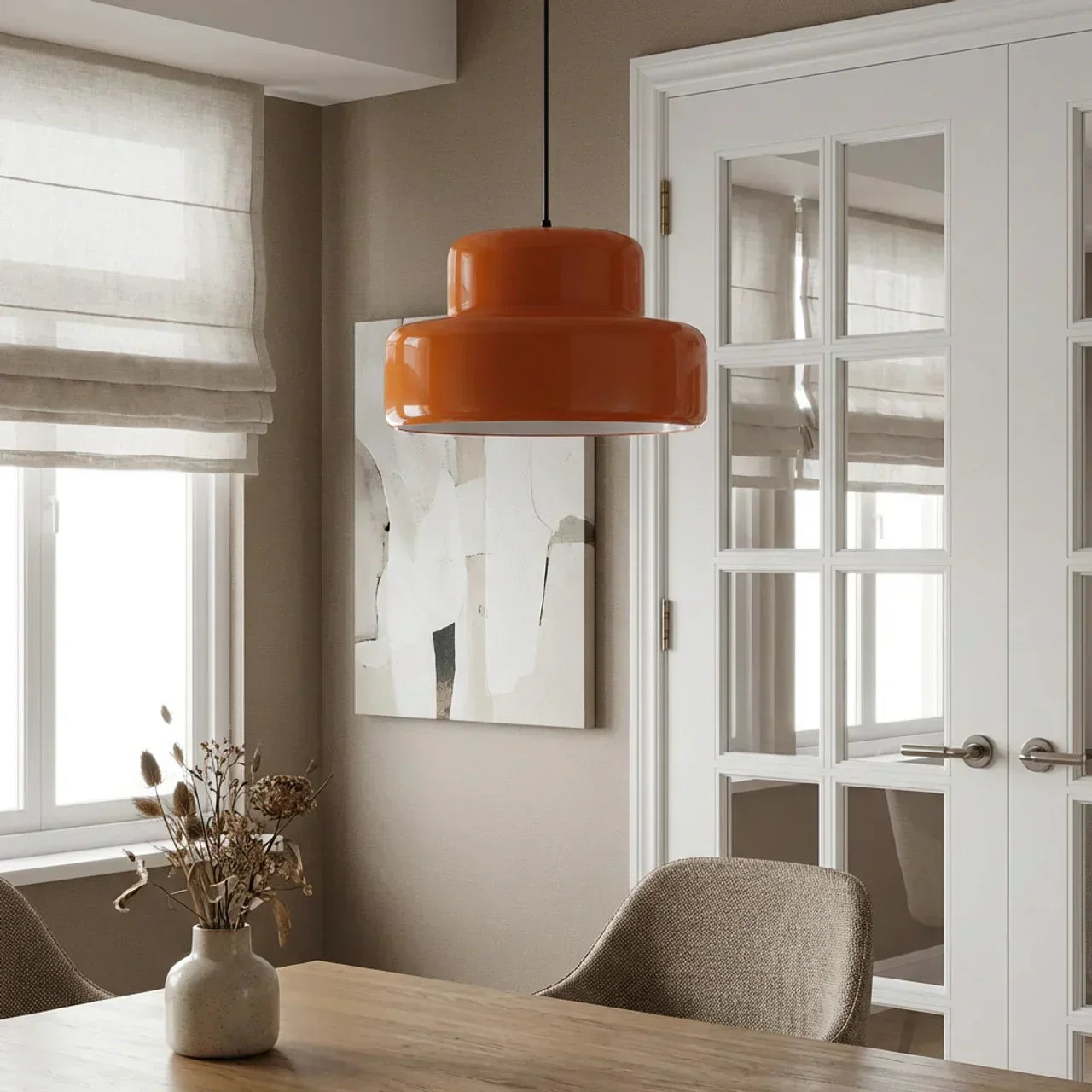 Coloured Glass Bowl Pendant Light In Bauhaus Style For Modern Interiors And Home Living