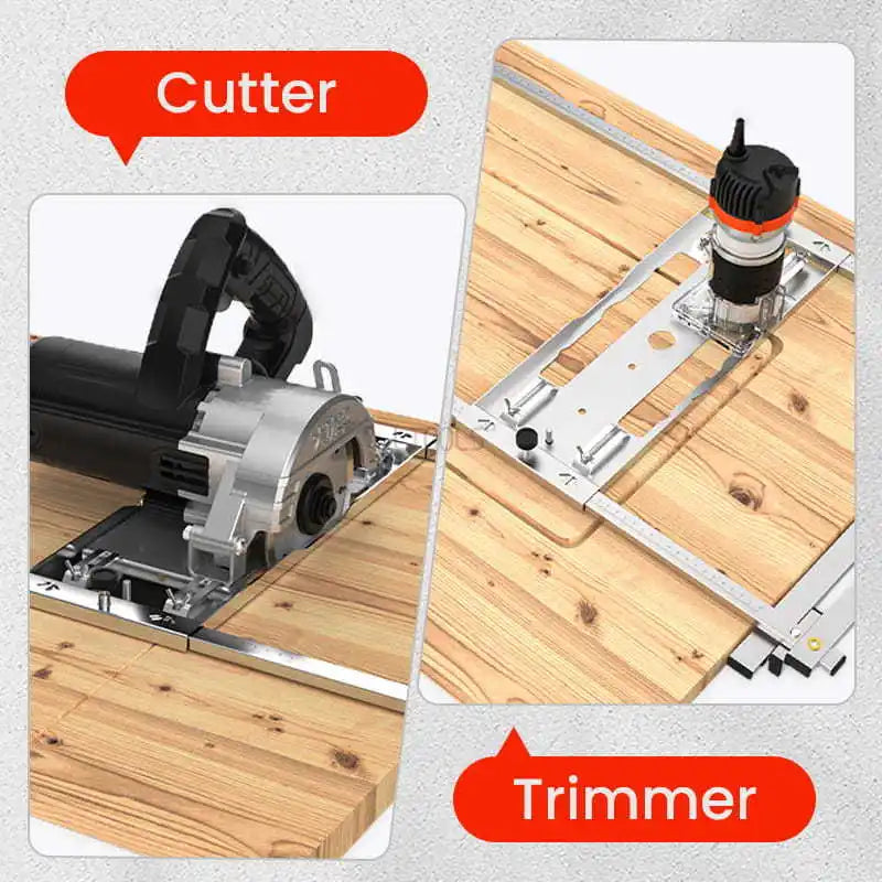 Adjustable Aluminum Circular Saw Guide 0-320mm For Precise Straight Cuts