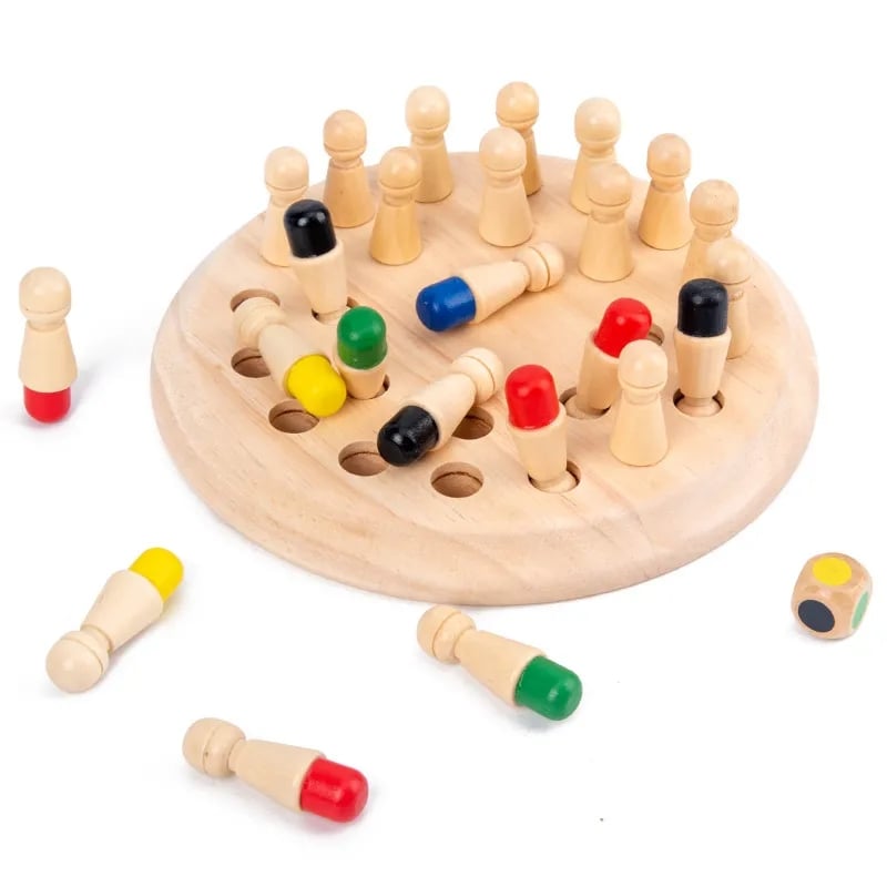Gioco di memoria in legno LernFreund per bambini dai 3 anni in su — giocattolo educativo per lo sviluppo cognitivo