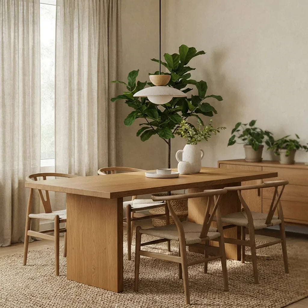 Elegant Travertine Pendant Light With Glass Diffuser And Wood Accent For Indoor Ceiling Installations