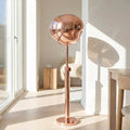 Sculptural Floor Lamp With Melted Acrylic Shade For Ambient Lighting In Modern Interiors And Living Rooms