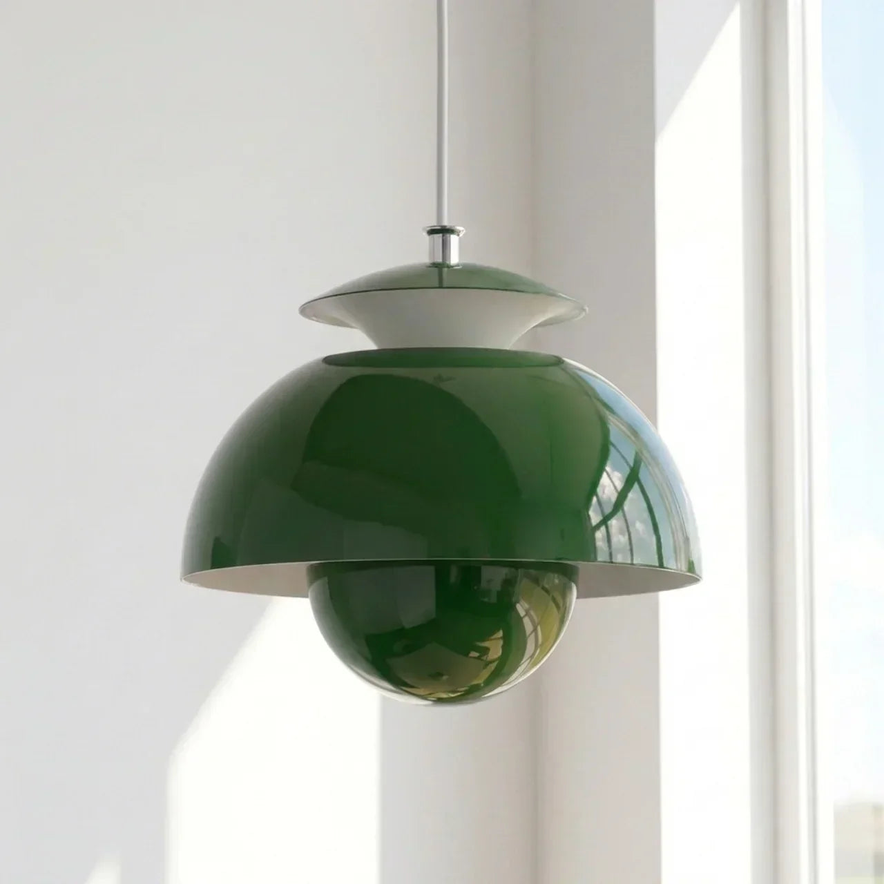 Soft Ambient Orb Pendant Light With Smooth Spherical Design For Modern Home Interiors