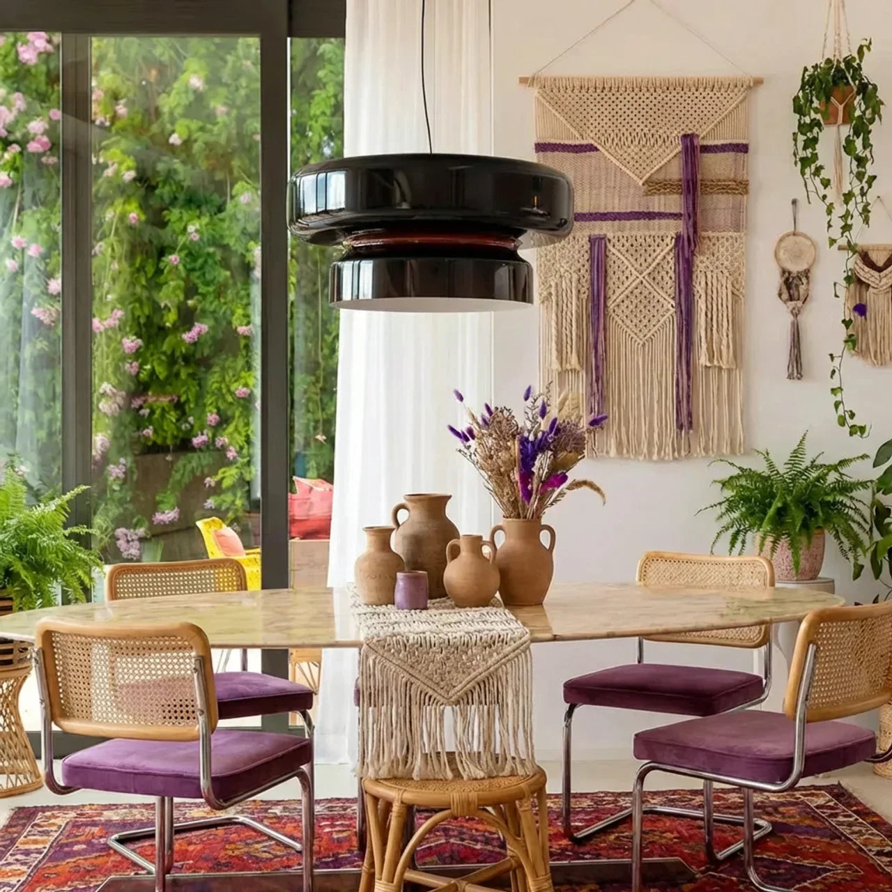 Two Tier Light With Coloured Glass, Bauhaus Style Pendant For Modern Homes Geometric Ceiling Fixture