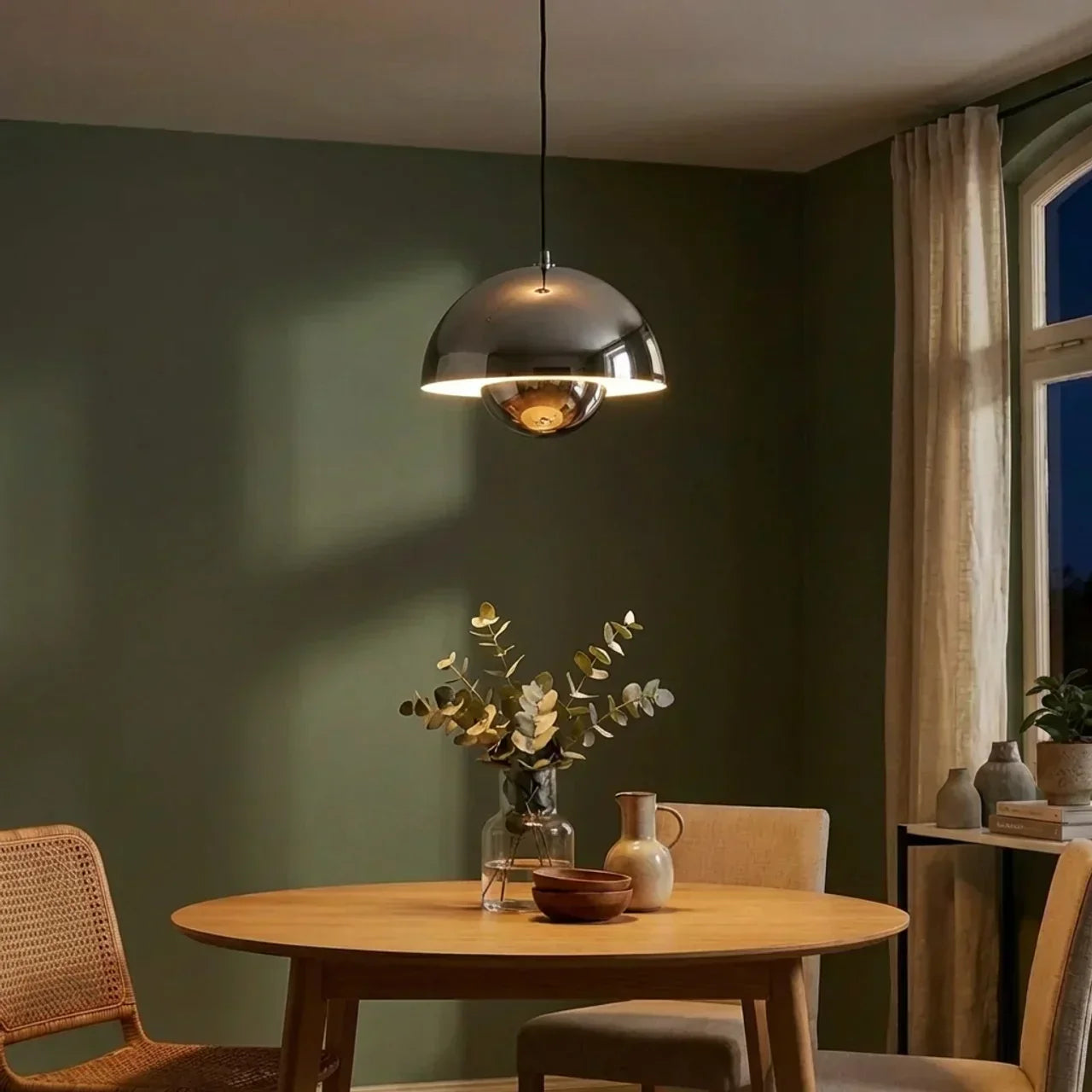 Danish Modern Pendant Light With Soft-Form Design For Contemporary Interiors In Homes