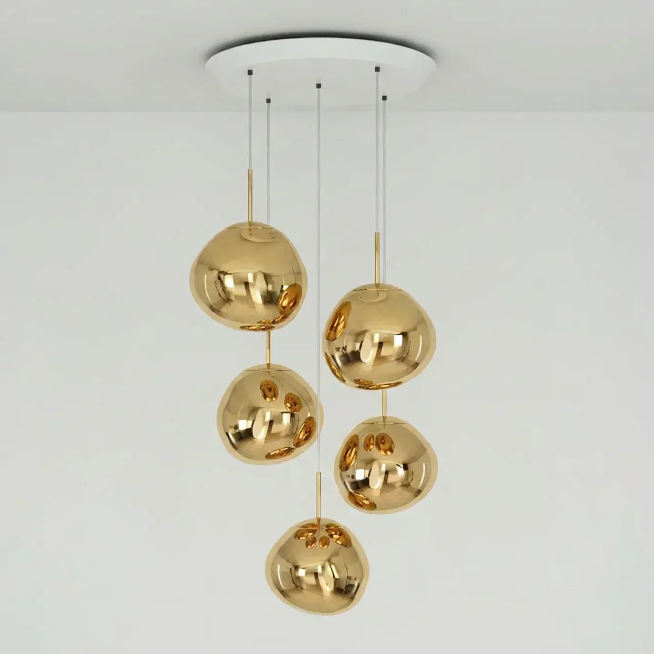 Statement Cluster Pendant Lighting Fixture With Irregular Arrangement For Living Rooms