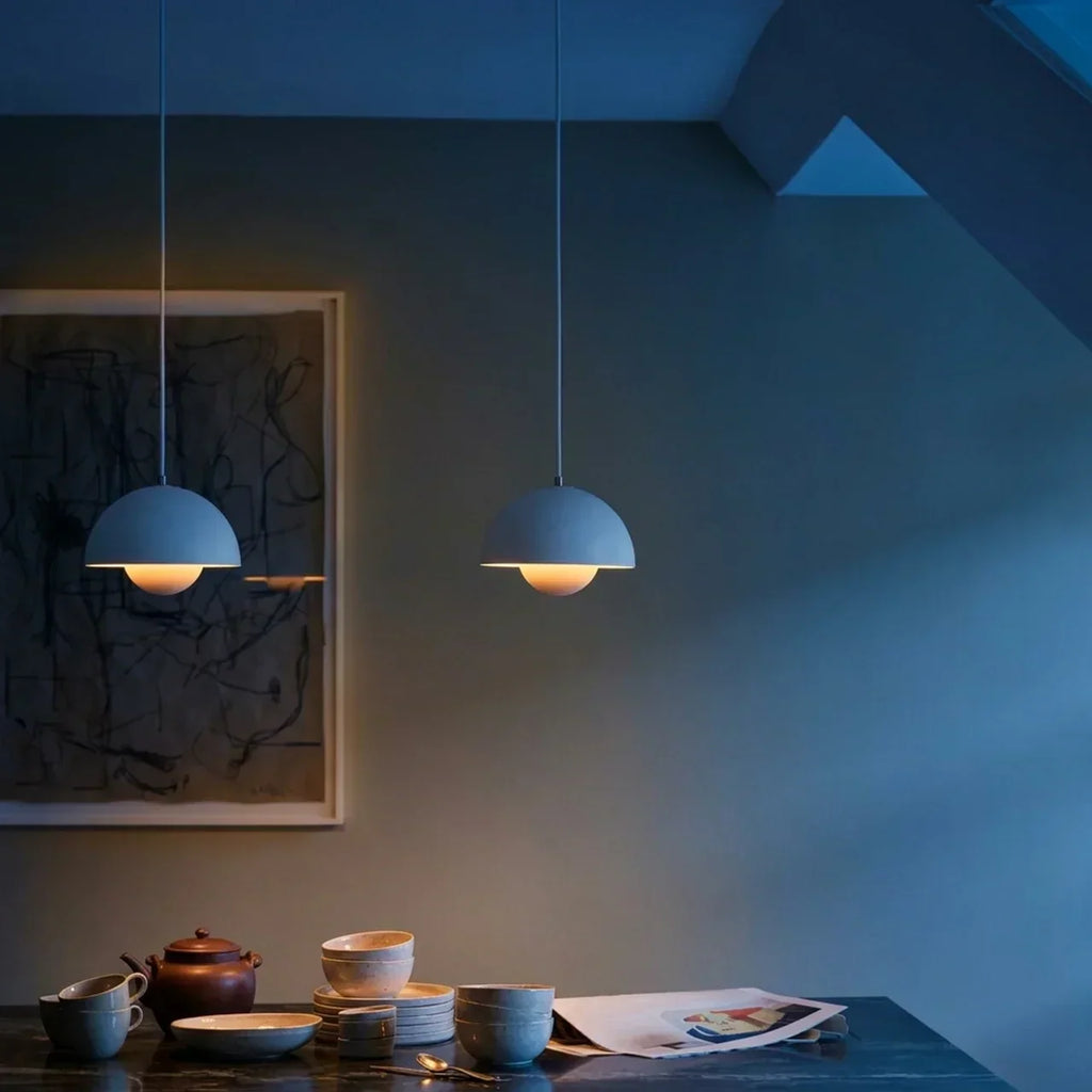 Danish Modern Pendant Light With Soft-Form Design For Contemporary Interiors In Homes