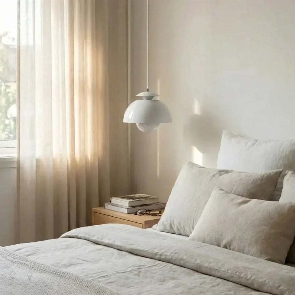 Soft Ambient Orb Pendant Light With Smooth Spherical Design For Modern Home Interiors
