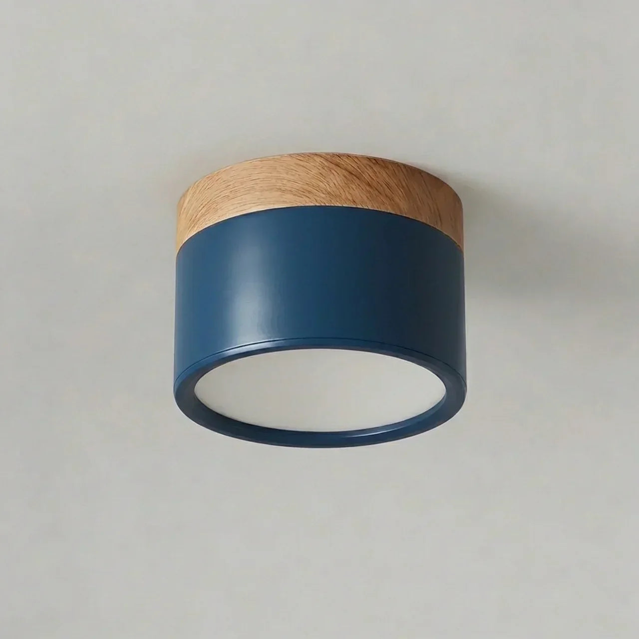 Ceiling Light Fixture Featuring LED In Flush Mount Solid Wood Colour Accent For Modern Homes