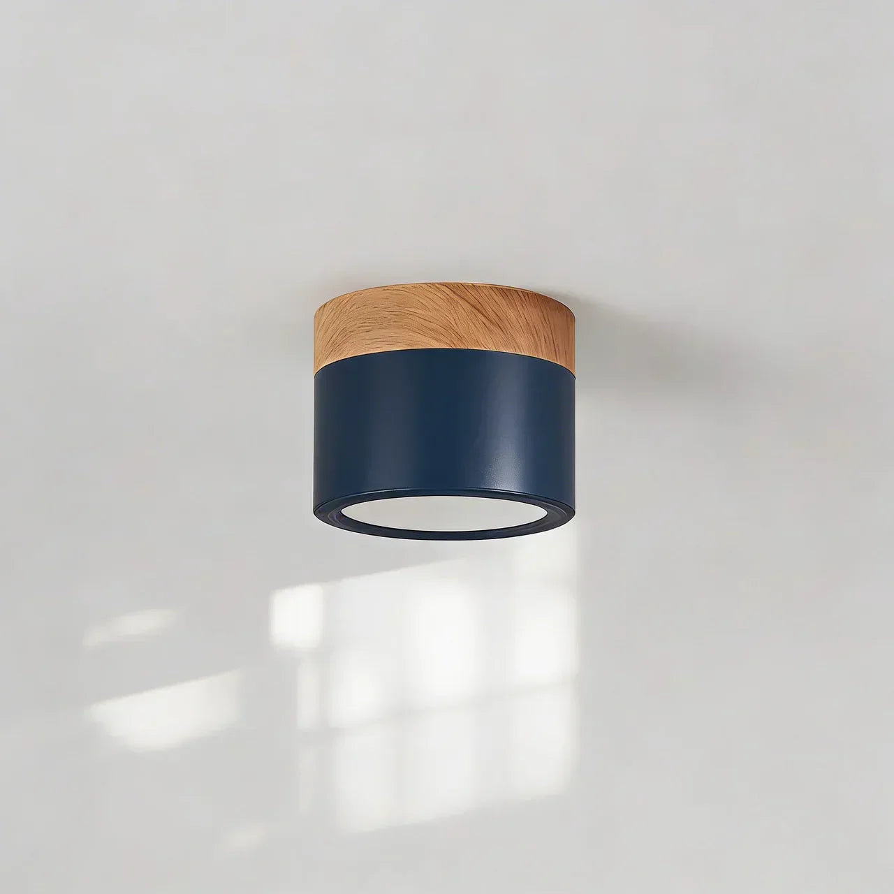 Ceiling Light Fixture Featuring LED In Flush Mount Solid Wood Colour Accent For Modern Homes