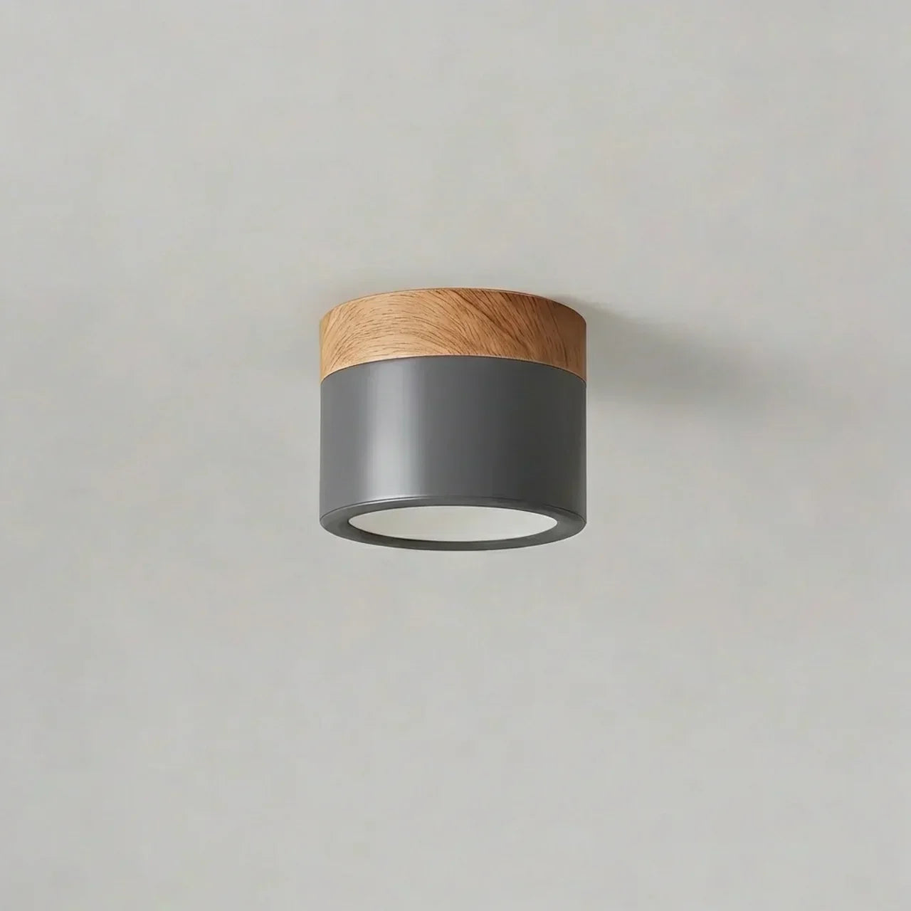 Ceiling Light Fixture Featuring LED In Flush Mount Solid Wood Colour Accent For Modern Homes