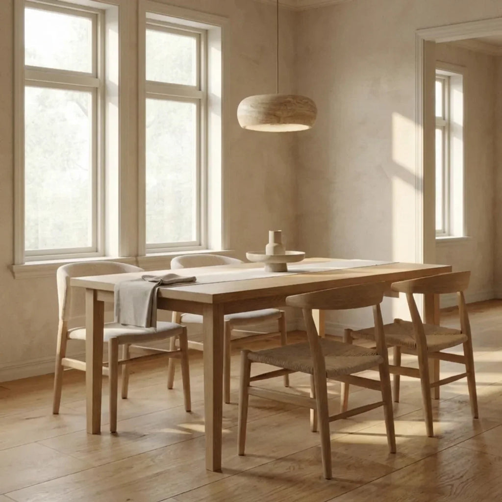 Pendant Light In Travertine With Integrated LED For Ceiling Mount Indoor Lighting