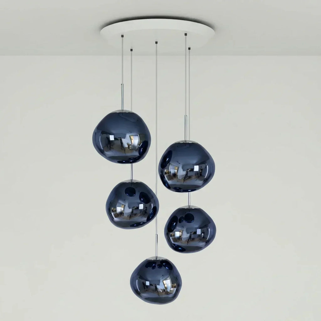Statement Cluster Pendant Lighting Fixture With Irregular Arrangement For Living Rooms