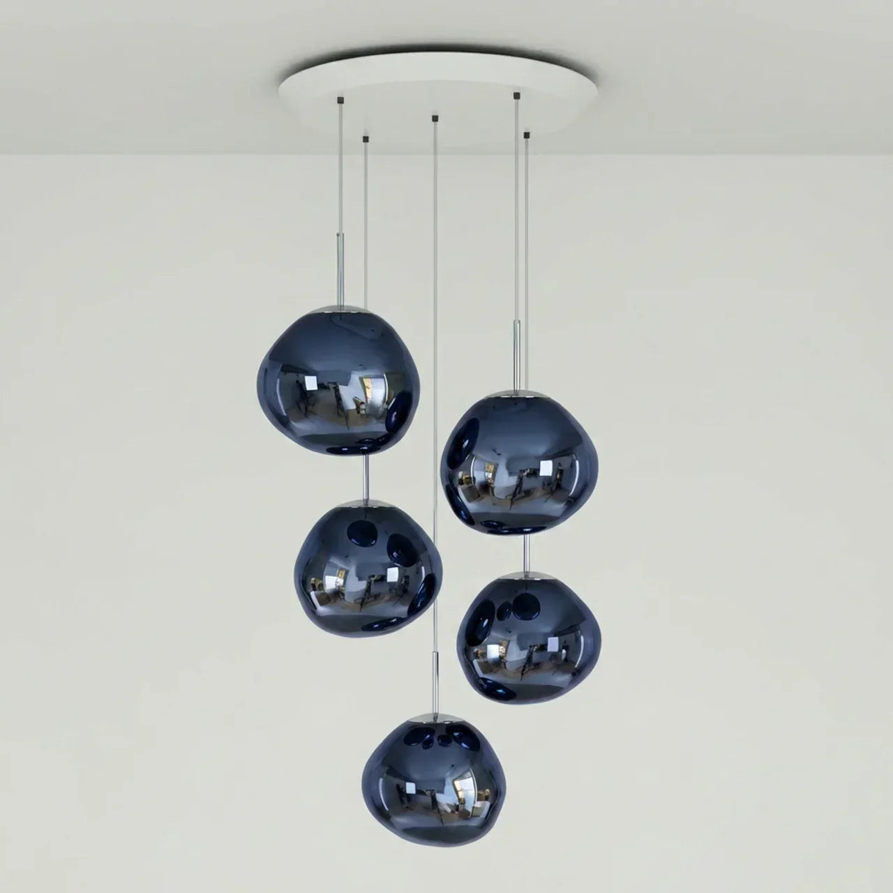 Statement Cluster Pendant Lighting Fixture With Irregular Arrangement For Living Rooms